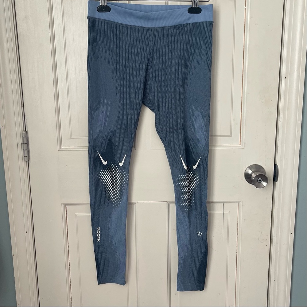 Nike Nocta x Drake Dri-fit Tights Medium Cobalt Bliss Blue Joggers Skinny - Picture 4 of 9
